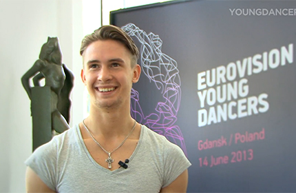 Никита Василенко дал интервью на Eurovision Young Dancers 2013 (видео)